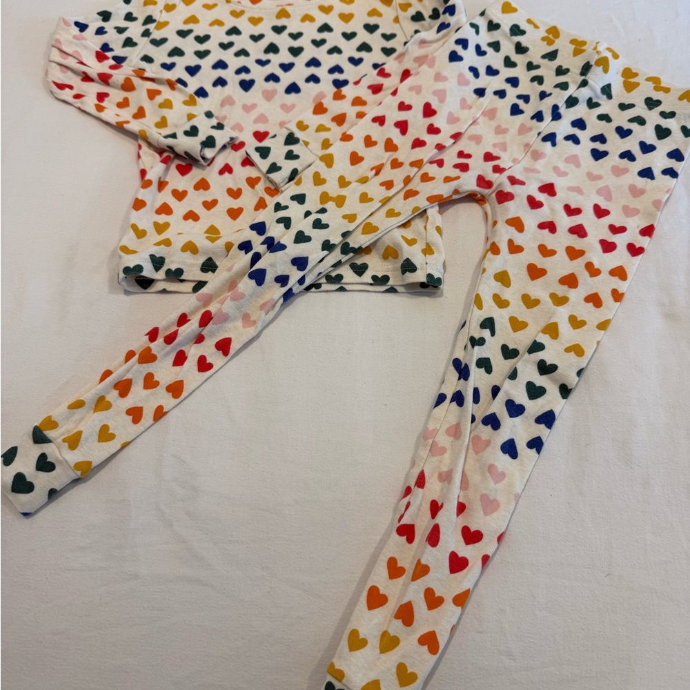Like New Old Navy Heart Print Pajama Set
